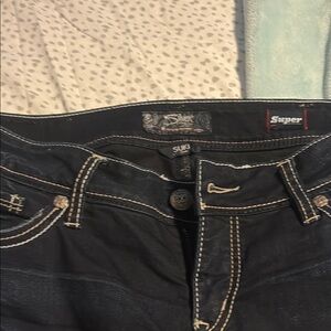 Silver Jeans High Rise Black Denim